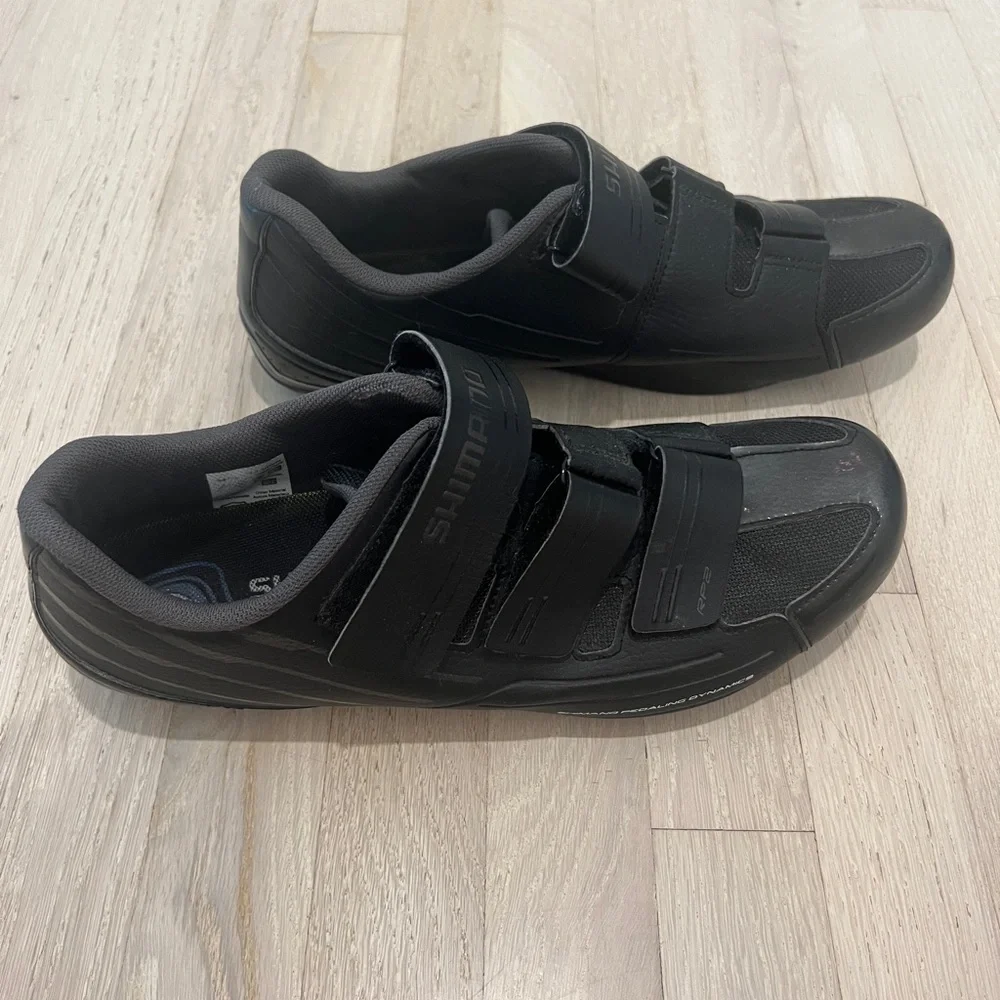 Shimano Black Velcro Men’s Cycling Bike Shoes Size 47 US 12